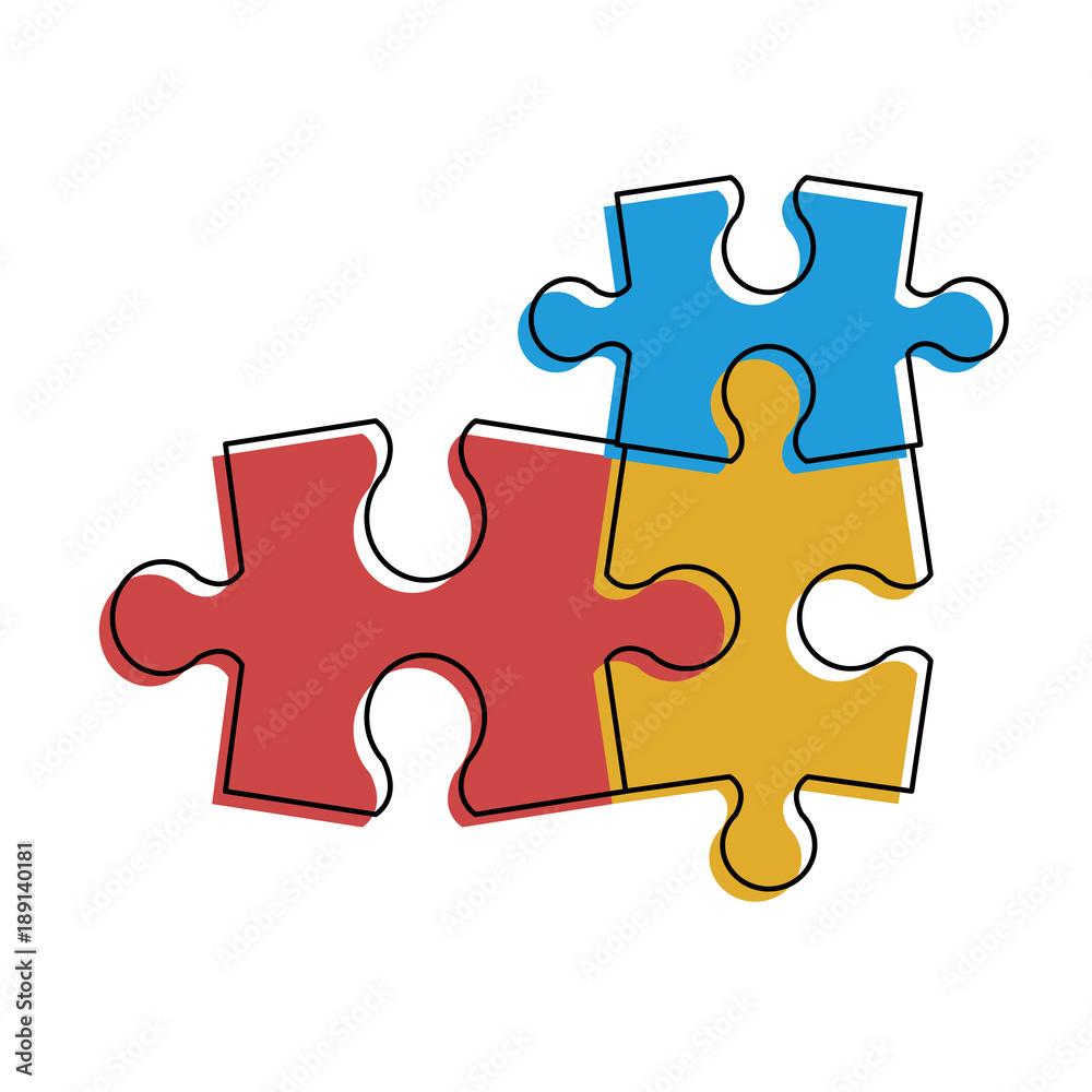 Puzzles jigsaw isolated icon vector illustration graphic design Puzzles jigsaw isolated icon vector illustration graphic design