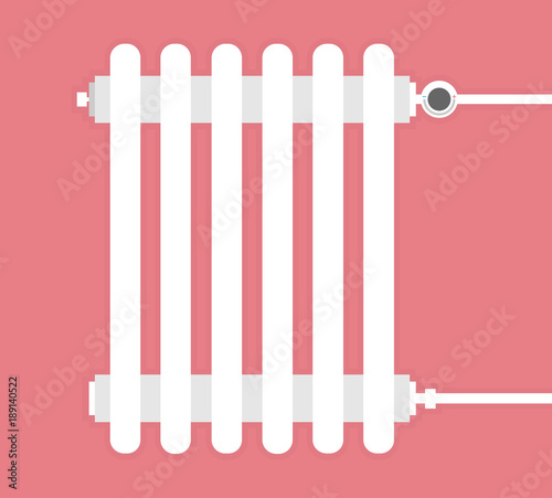 Radiator icon. Flat style