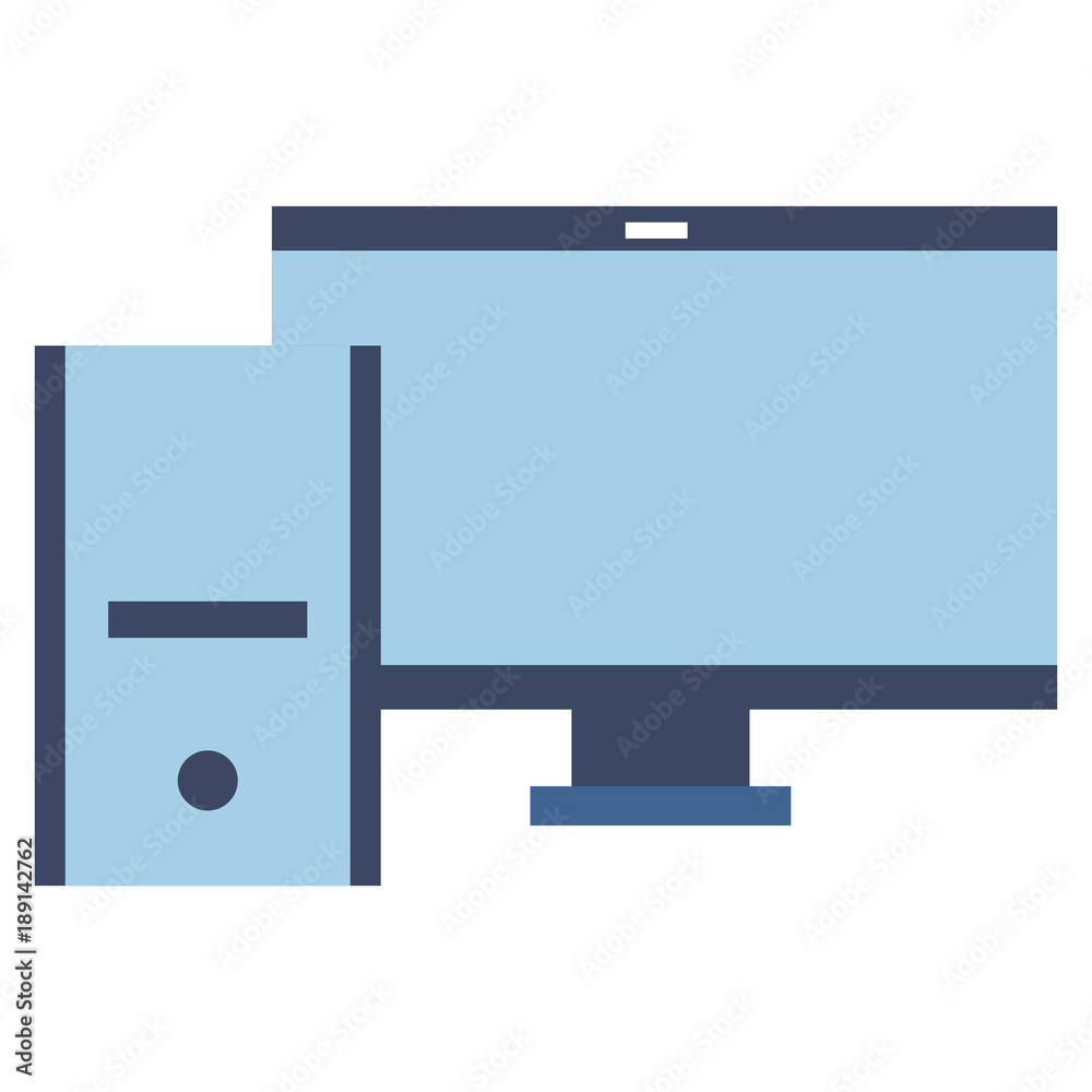 computer desktop isolated icon vector illustration design computer desktop isolated icon vector illustration design