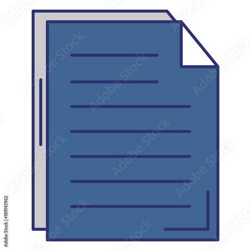 paper document isolated icon vector illustration design