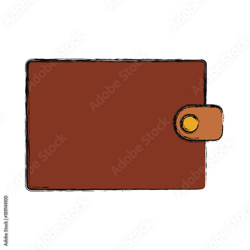 colored coin purse vector illustration