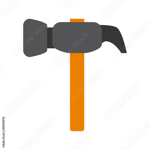 Hammer construction tool icon vector illustration graphic design
