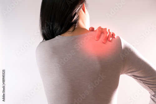 the women suffer from  neck/shoulder injury/painful after working