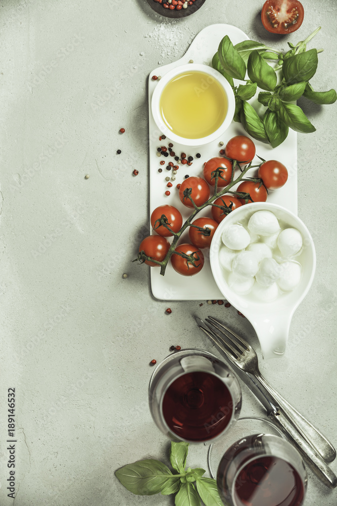 Italian antipasti snack for wine Italian antipasti snack for wine