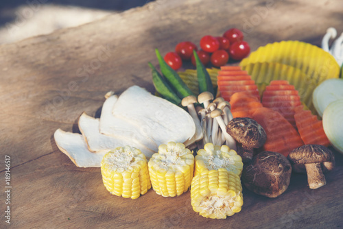 mixed vegetable set for coo...