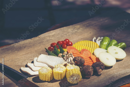 mixed vegetable set for coo...