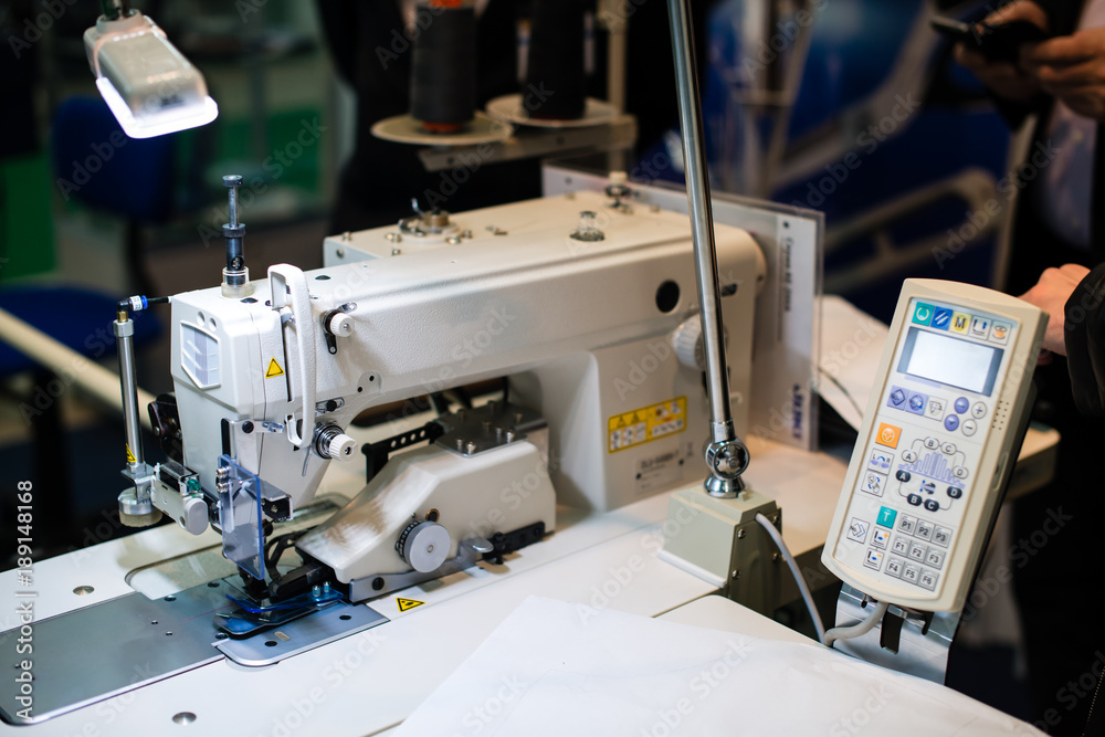 sewing machine close-up, shallow dof