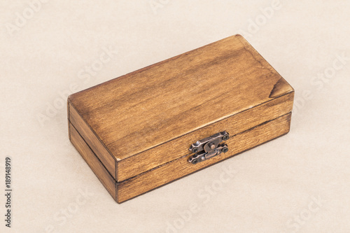 retro style wooden box © berna_namoglu