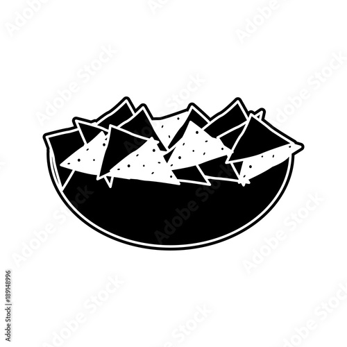 Isolated nachos design
