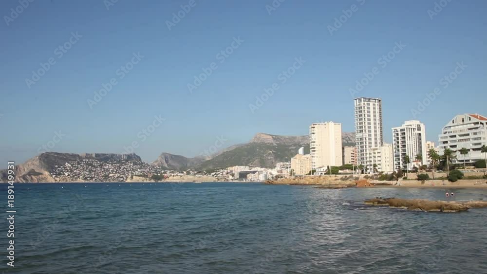 view from the sea on the calpe, spain. view from the sea on the calpe, spain.