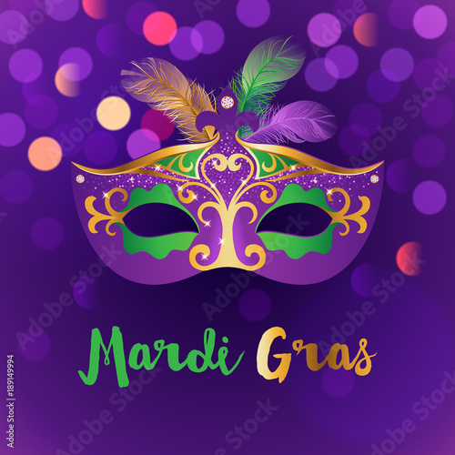 Bright Mardi Gras background