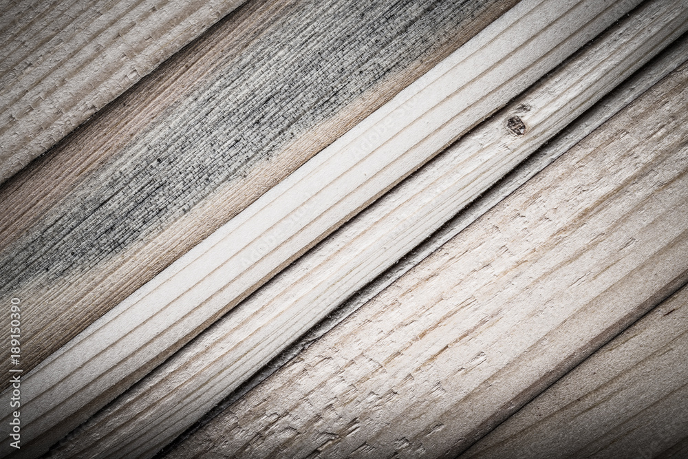 Fototapeta premium Weathered wooden board. Rustic texture for background. Toned