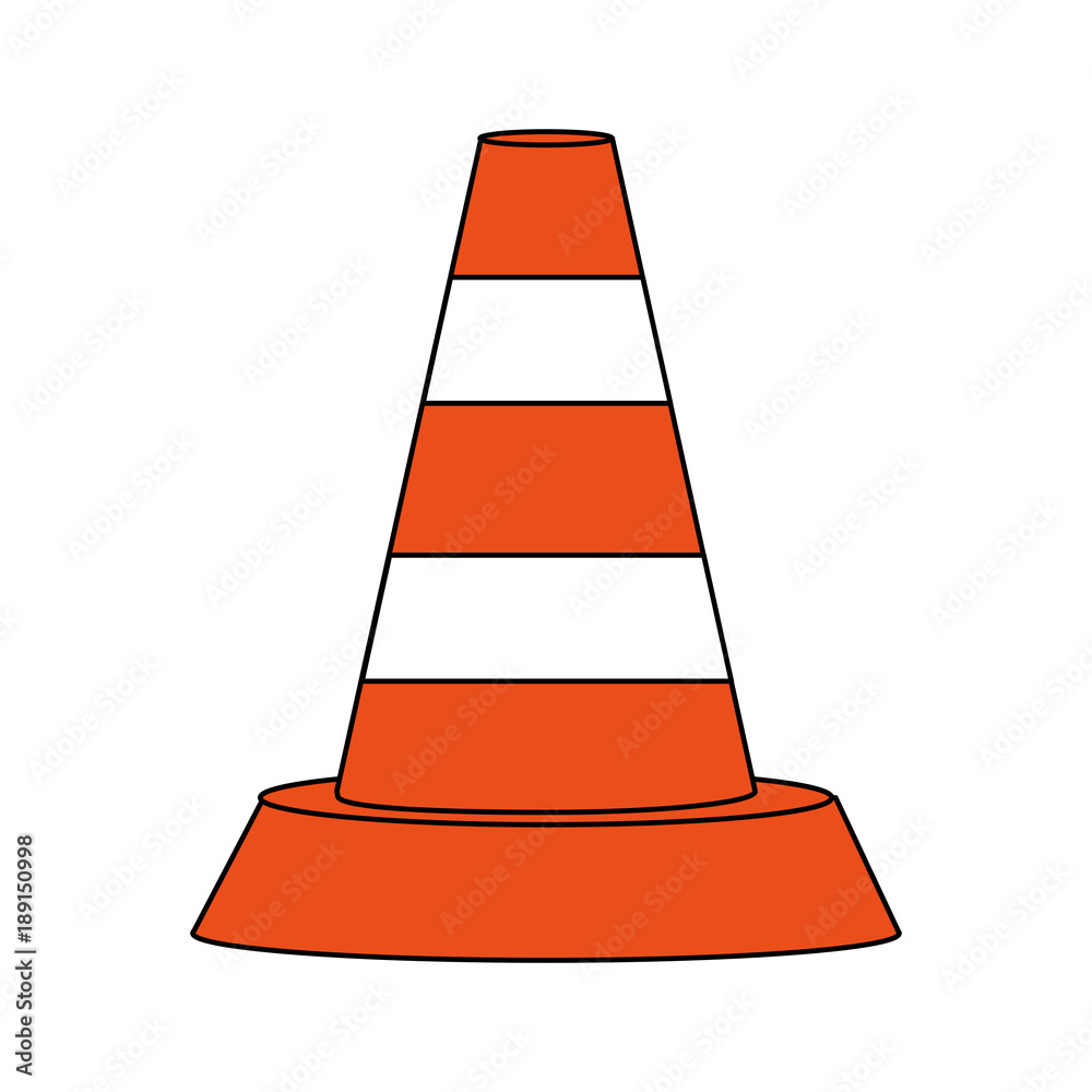 Traffic cone symbol icon vector illustration graphic design Traffic cone symbol icon vector illustration graphic design
