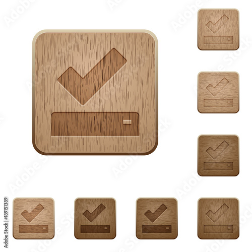 Successfully saved wooden buttons