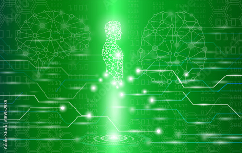 abstract background technology concept in green light,human body heal,technology modern medical science in future and global international medical with tests analysis clone DNA human