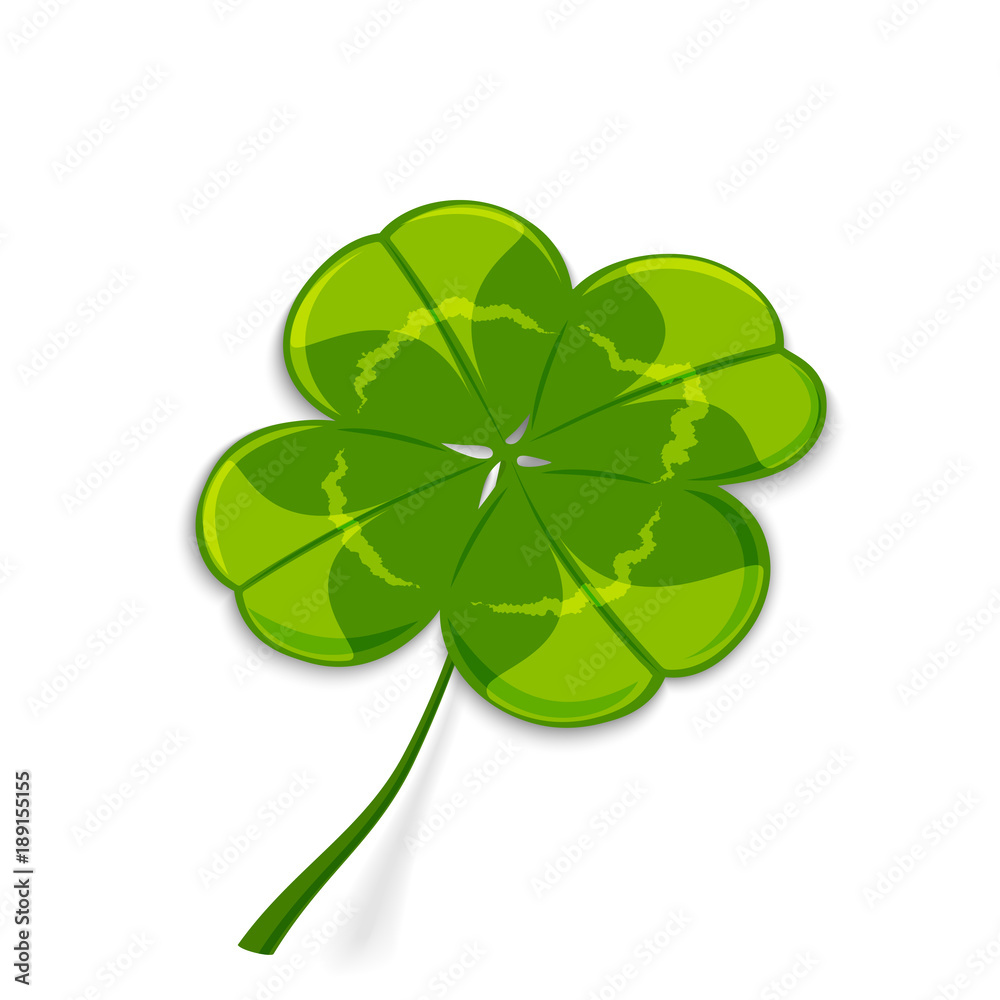 Leaf of a clover symbol of Ireland, vector illustration. Leaf of a clover symbol of Ireland, vector illustration.