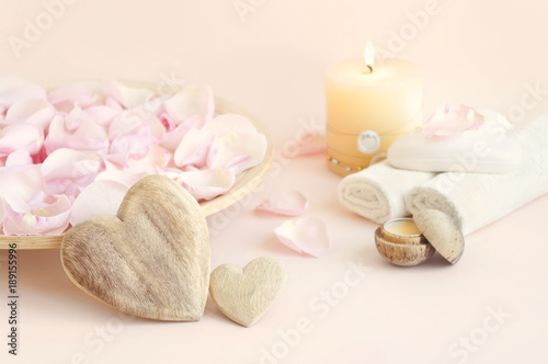 spa treatment for couple still life