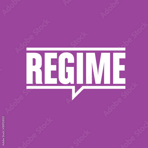 mot"régime"