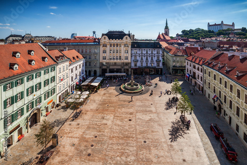 Photography City Of Bratislava Old Town Main Market Square