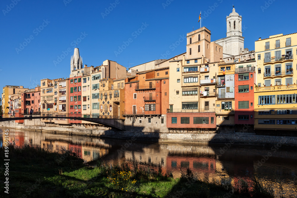 Old Town of Girona Waterfront Houses