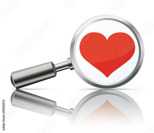 Loupe Mirror Heart