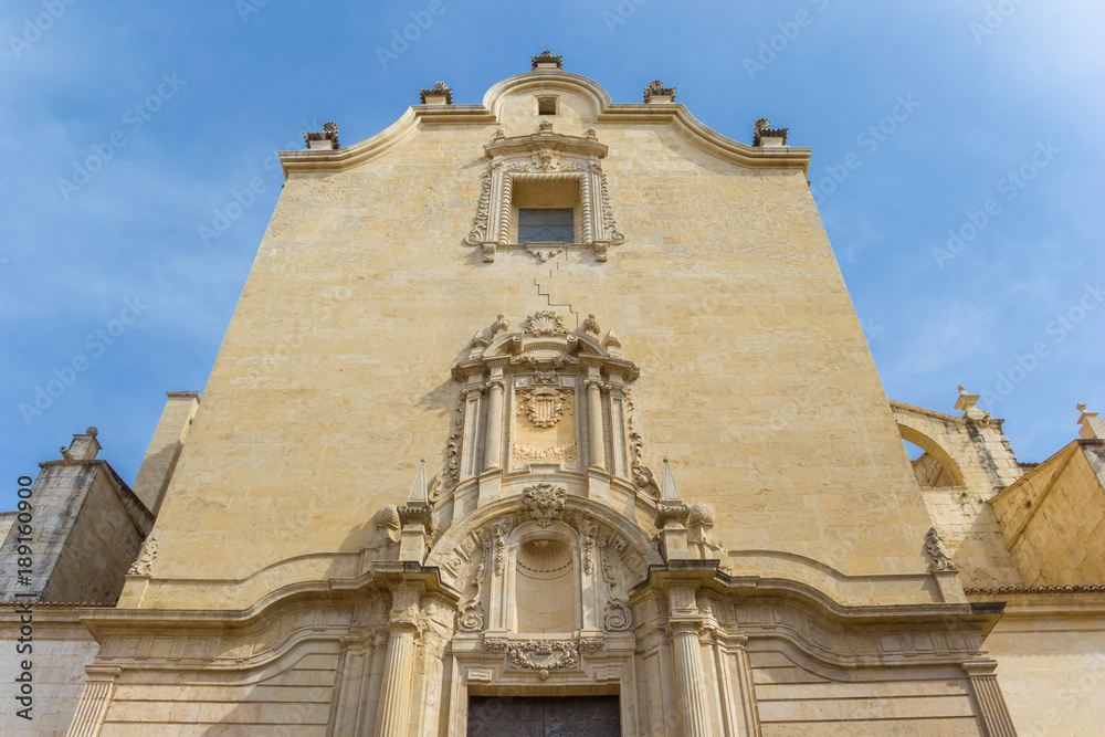 Back of the Santa Maria church in Xativa