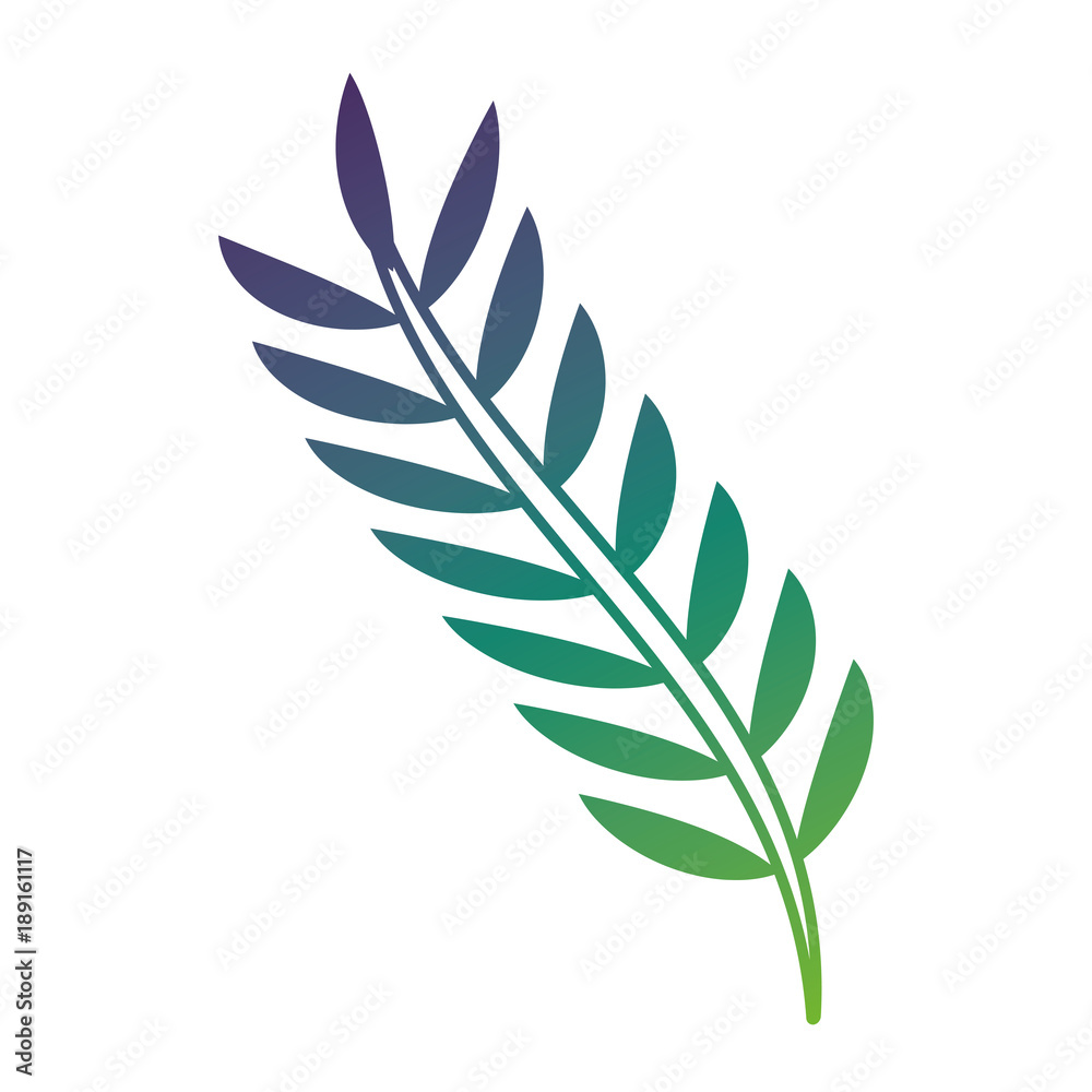 spring branch with green leaves natural vector illustration spring branch with green leaves natural vector illustration