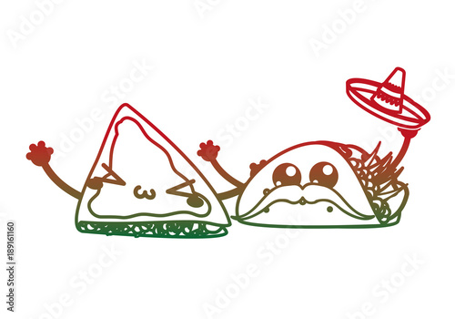 Quesadilla and burrito design