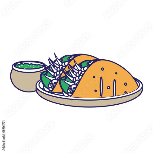 Isolated burrito design