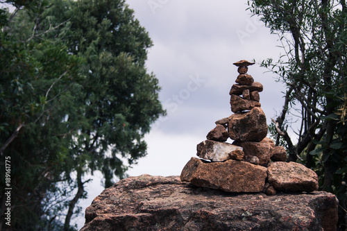 Photography stacked stones