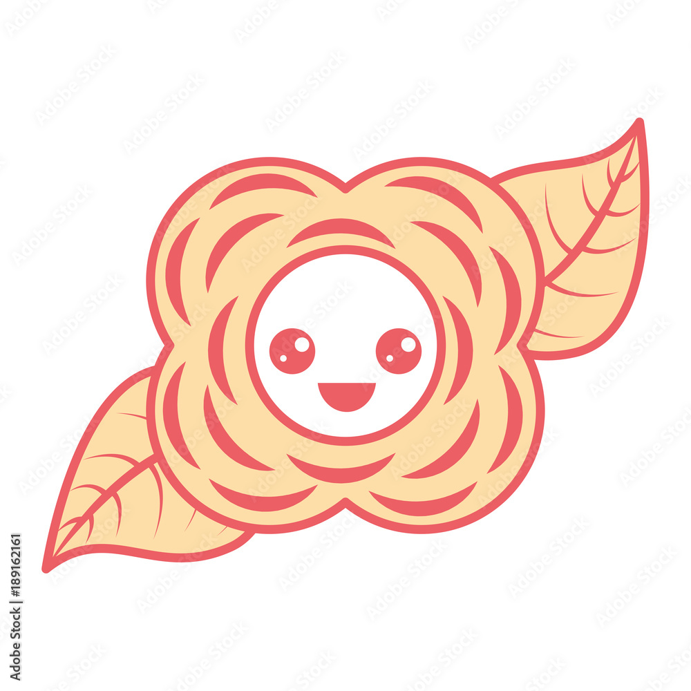 happy flower mascot cartoon kawaii vector illustration happy flower mascot cartoon kawaii vector illustration