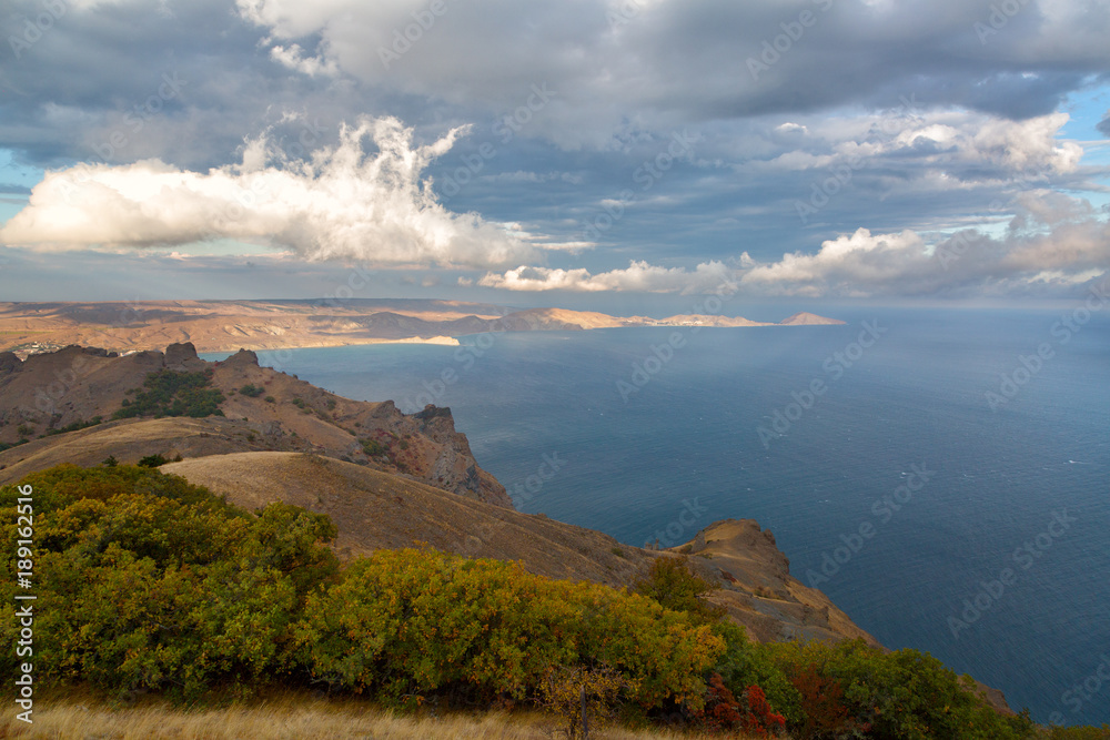 coast of the eastern Crimea in autumn