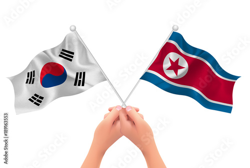 韓国　北朝鮮　 国旗　アイコン