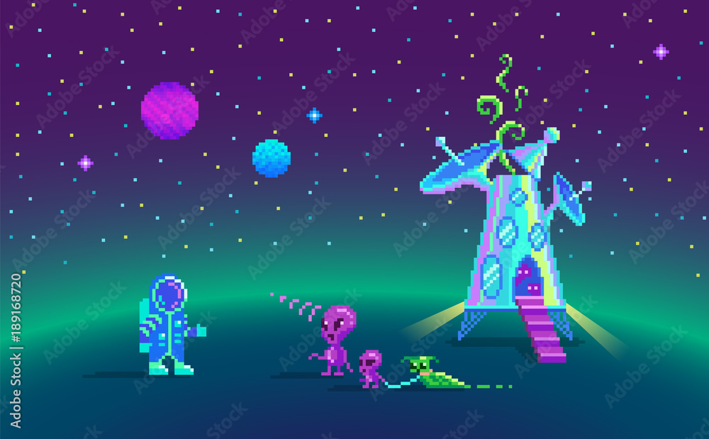 Pixel art story about friendship. Pixel art story about friendship.