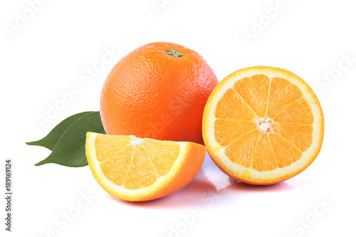 Oranges isolated on white