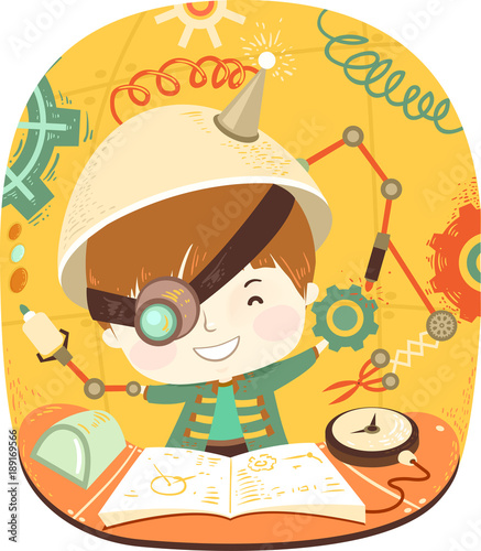 Kid Boy Steampunk Experimen...