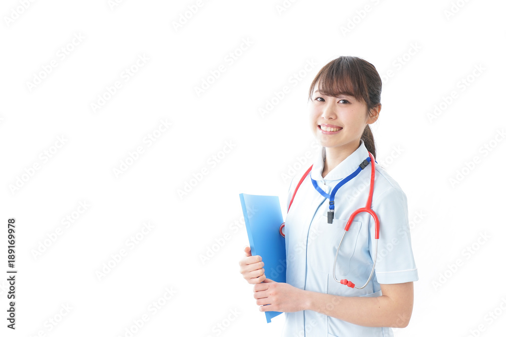 笑顔の若い看護師 笑顔の若い看護師