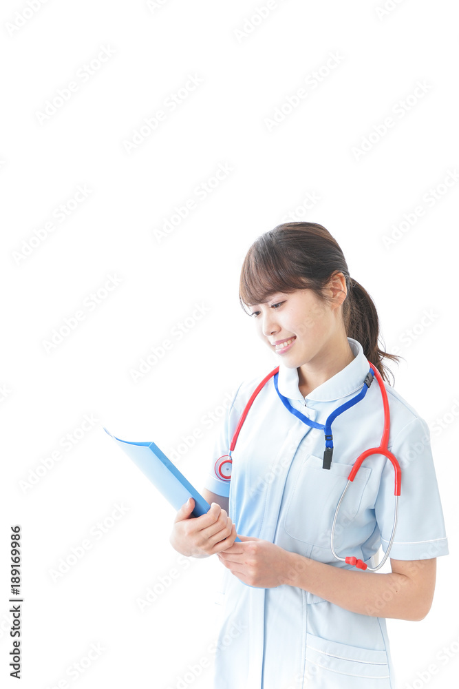 笑顔の若い看護師 笑顔の若い看護師