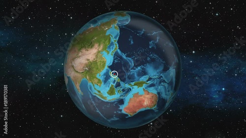 Earth Zoom In - Manila, Philippines