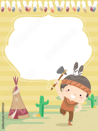 Kid Boy Indian Frame Backgr...