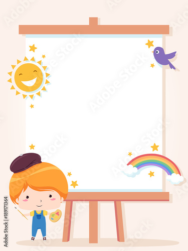 Kid Boy Paint Club Frame Ba...