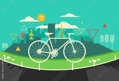 Bike Lane Design Illustration
