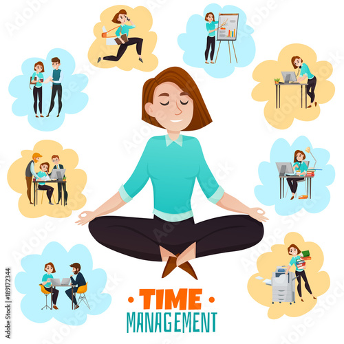 Multitasking Vector Illustration