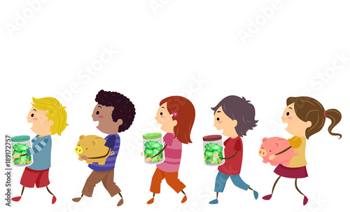 Stickman Kids Walk Savings ...