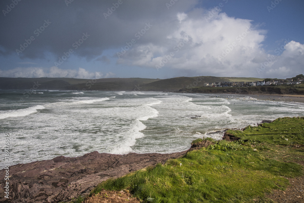 New Polzeath, Cornwall, England, UK