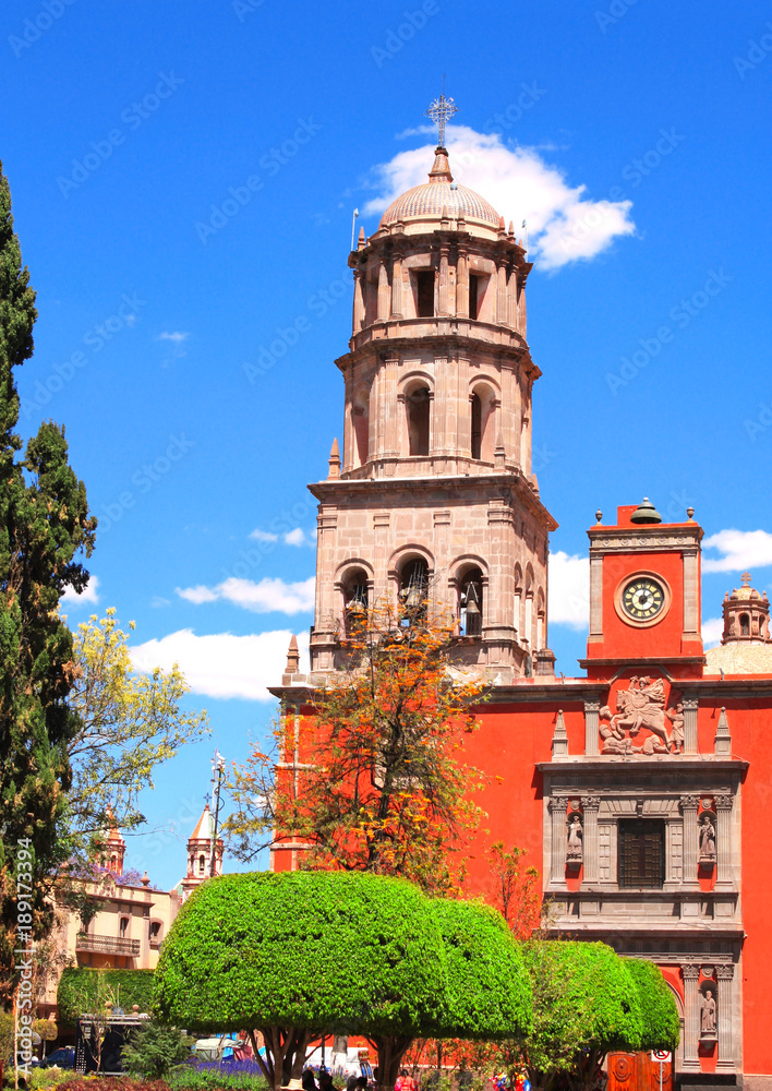 Cathedral in Santiago de Queretaro, Mexico Cathedral in Santiago de Queretaro, Mexico