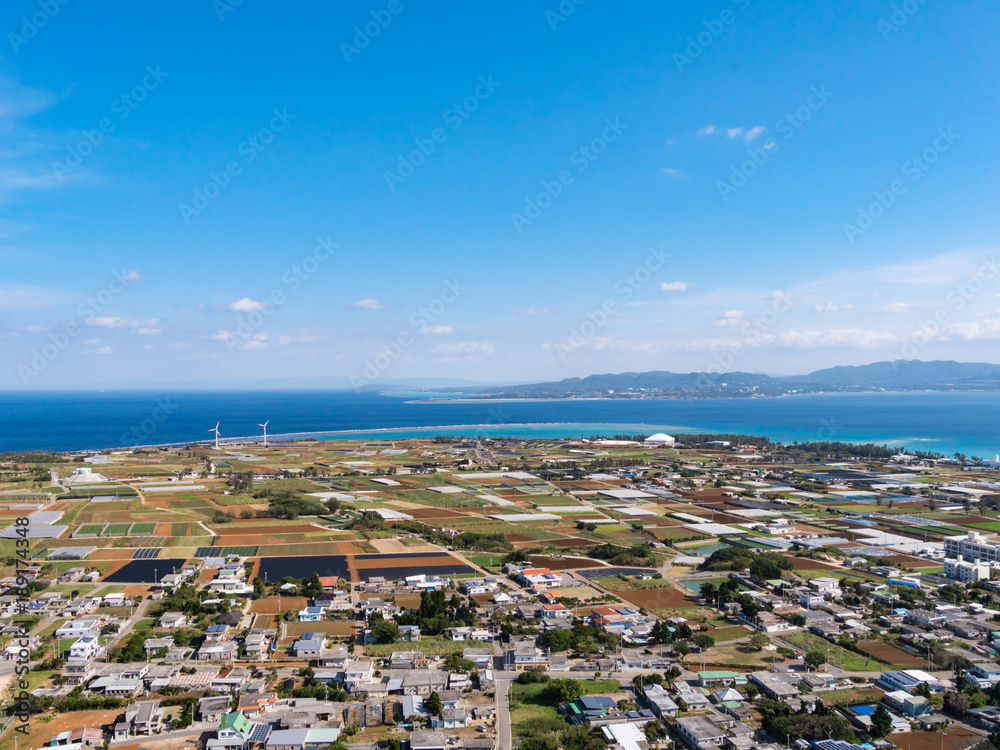 沖縄県 伊江島 タッチューからの景色