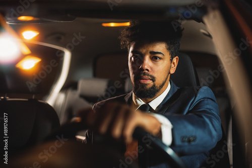 Businessman in the car. © bugarskipavle3
