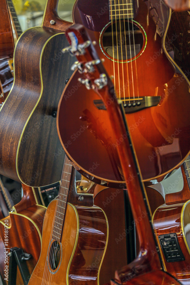 Fototapeta premium Gitarrengeschäft