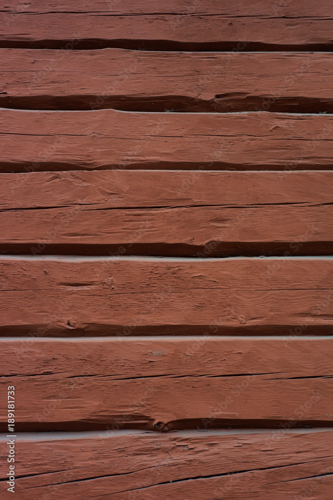 Obraz premium Wood background - wall in red